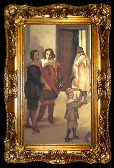 framed  Edouard Manet Cavaliers espagnols (mk40), ta009-2
